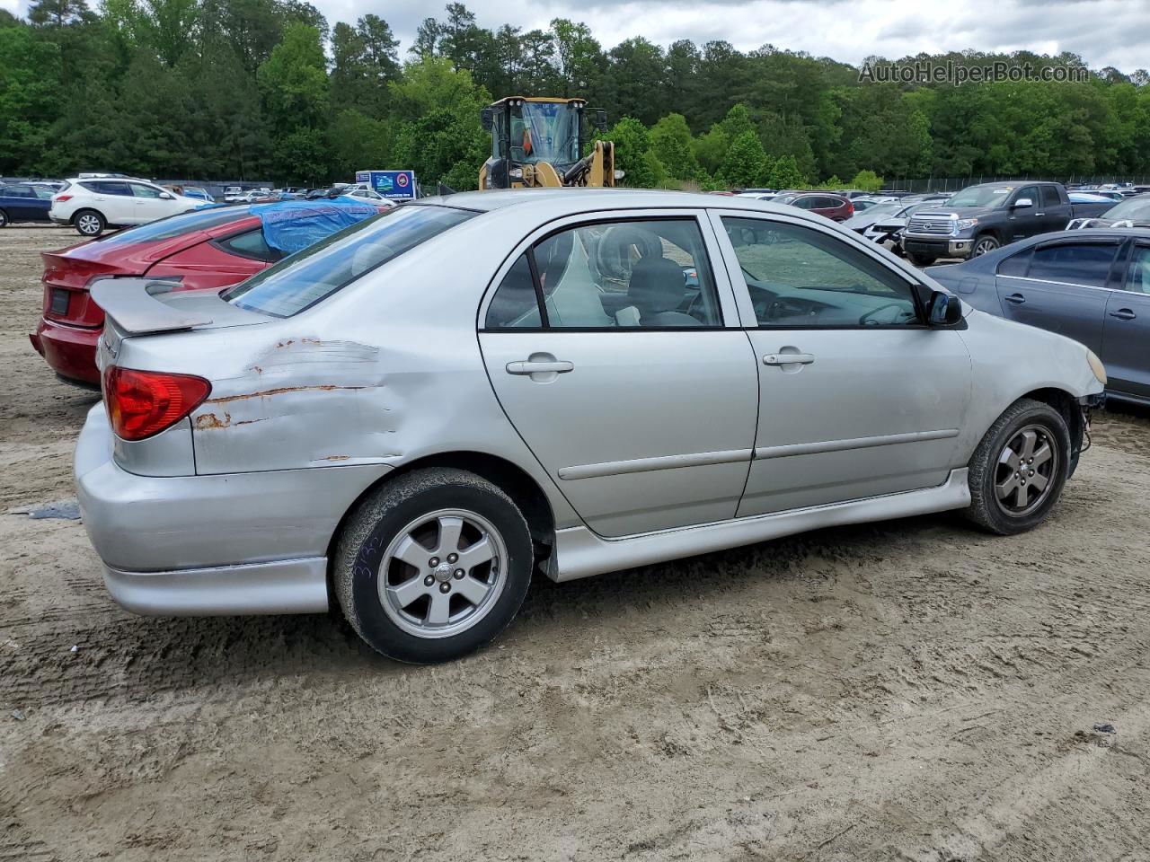 2004 Toyota Corolla Ce Silver vin: 2T1BR32E94C292574