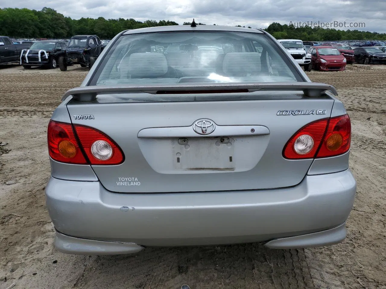 2004 Toyota Corolla Ce Silver vin: 2T1BR32E94C292574