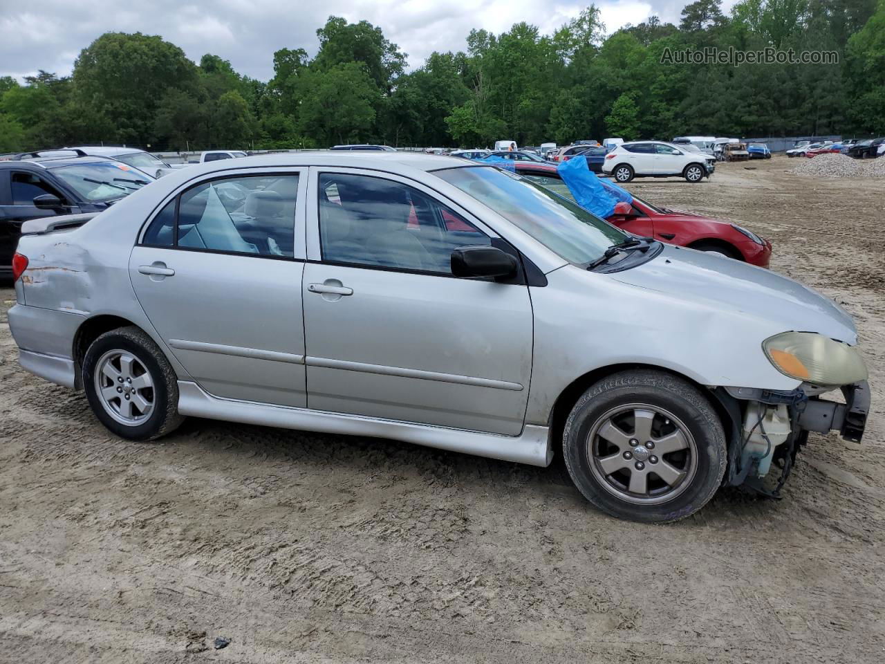 2004 Toyota Corolla Ce Silver vin: 2T1BR32E94C292574