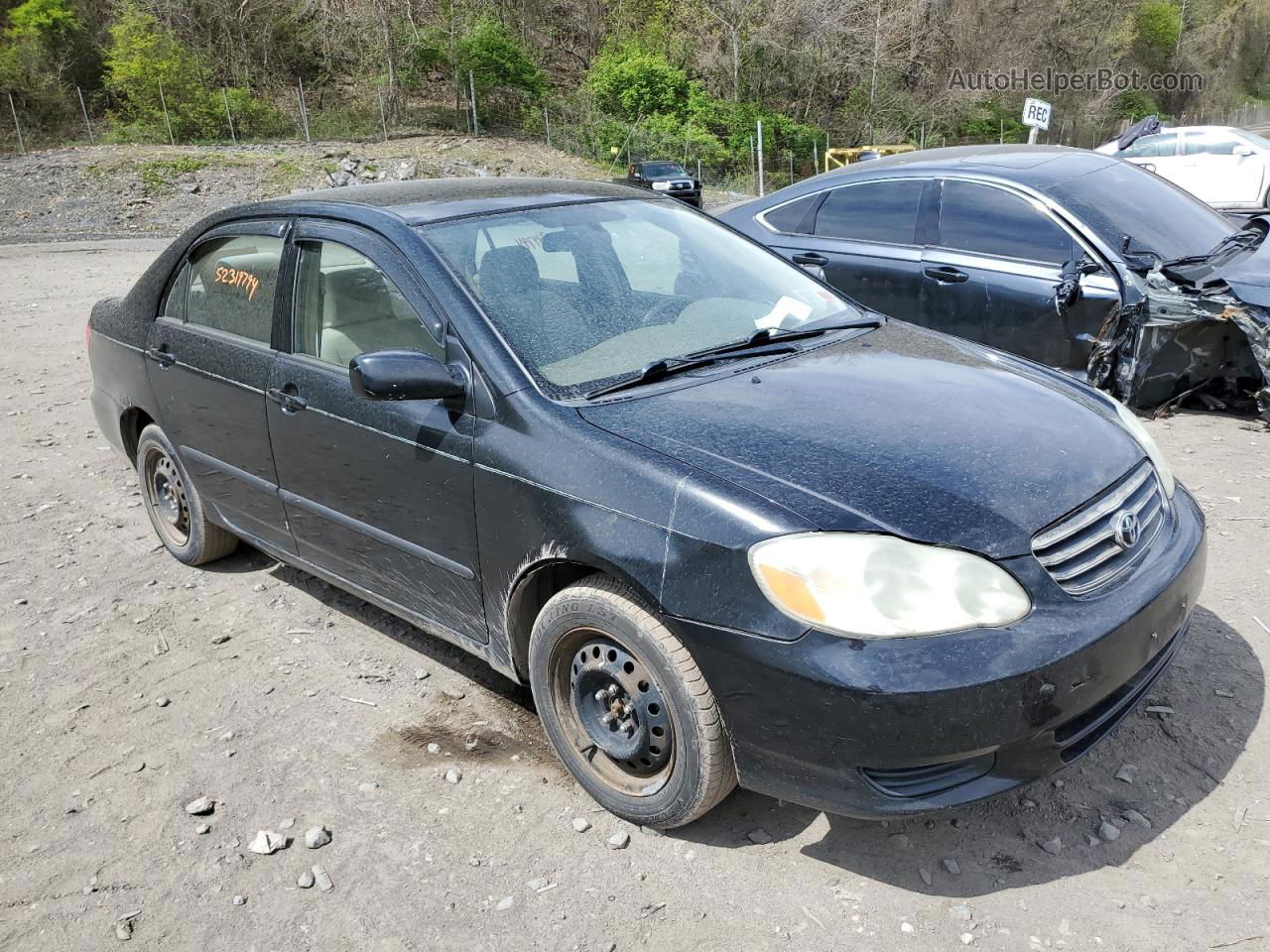 2004 Toyota Corolla Ce Black vin: 2T1BR32E94C294101