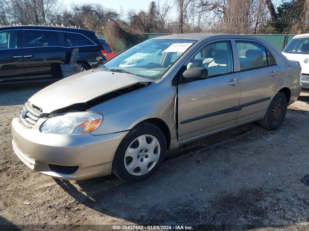 2004 Toyota Corolla Ce Золотой vin: 2T1BR32E94C299573