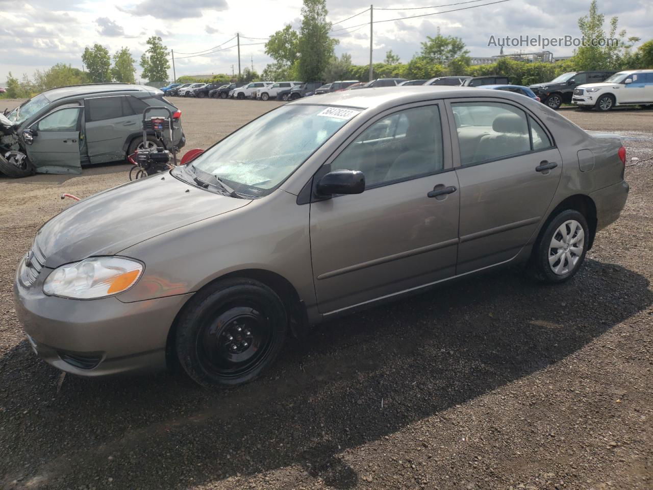 2004 Toyota Corolla Ce Beige vin: 2T1BR32E94C798227