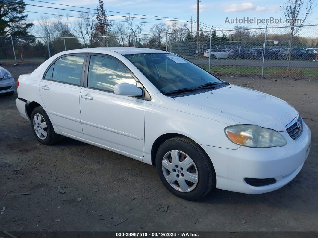 2005 Toyota Corolla Le White vin: 2T1BR32E95C382762