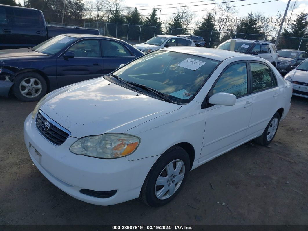 2005 Toyota Corolla Le White vin: 2T1BR32E95C382762