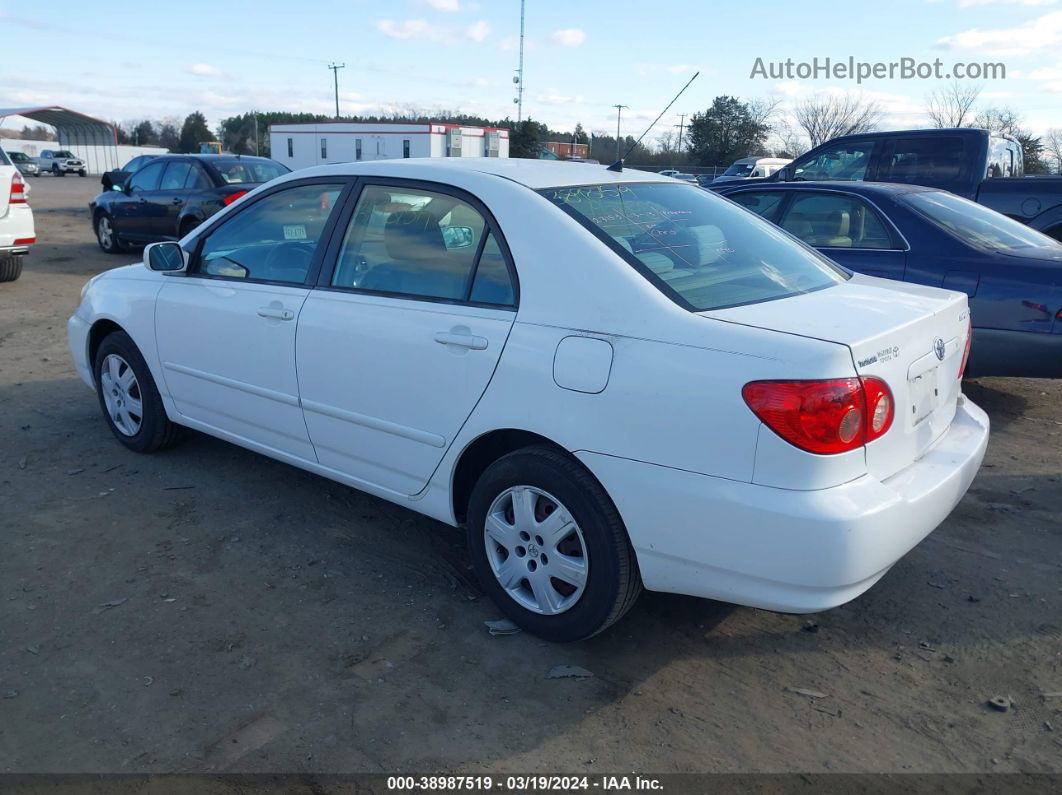 2005 Toyota Corolla Le Белый vin: 2T1BR32E95C382762