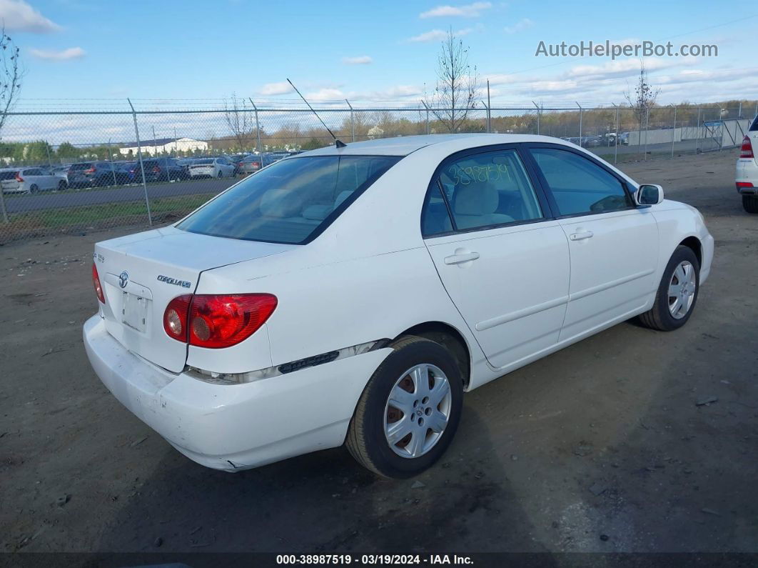 2005 Toyota Corolla Le White vin: 2T1BR32E95C382762