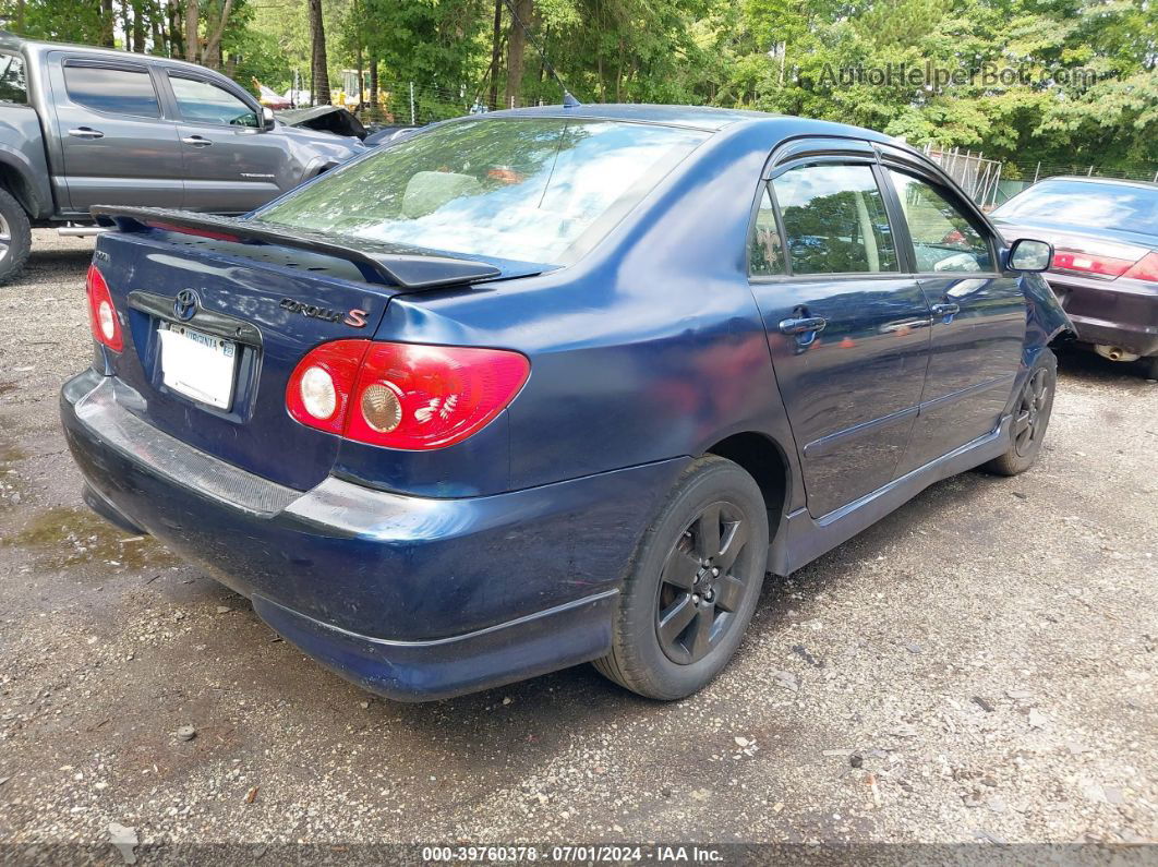 2008 Toyota Corolla S Blue vin: 2T1BR32E98C872123