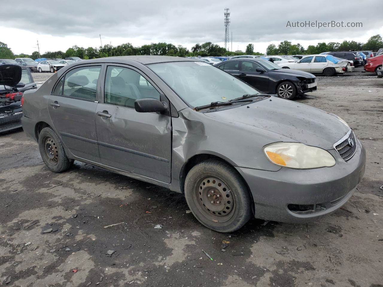 2008 Toyota Corolla Ce Серый vin: 2T1BR32E98C887303