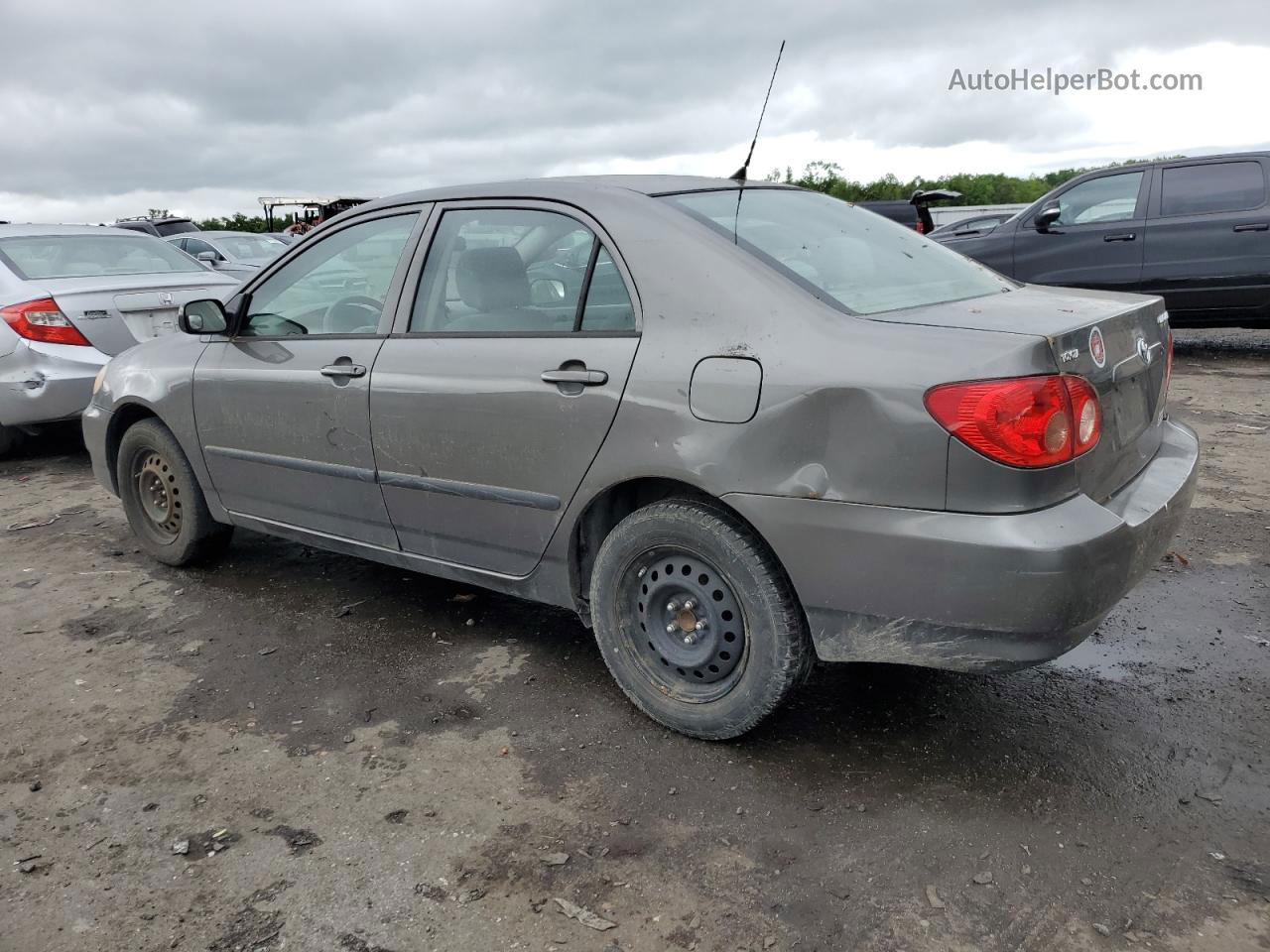 2008 Toyota Corolla Ce Gray vin: 2T1BR32E98C887303