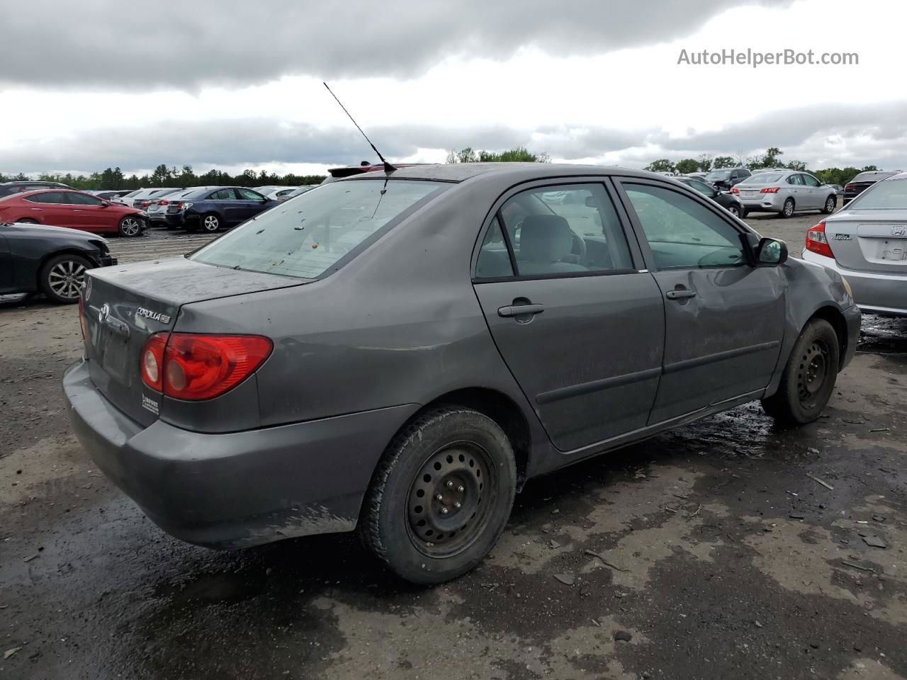 2008 Toyota Corolla Ce Серый vin: 2T1BR32E98C887303