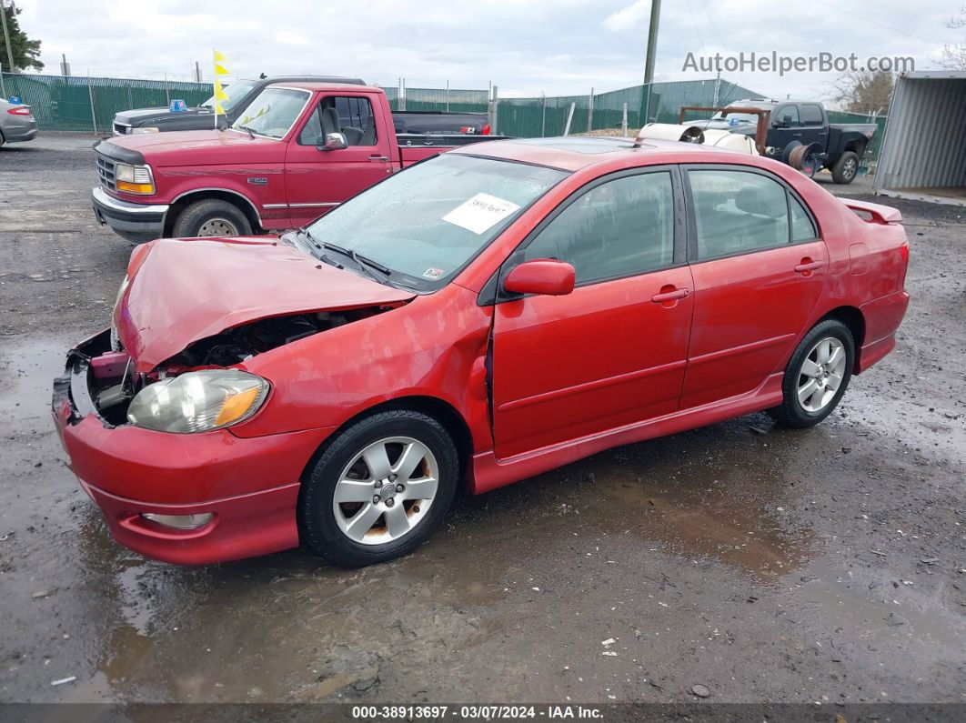 2008 Toyota Corolla S Бордовый vin: 2T1BR32E98C891335