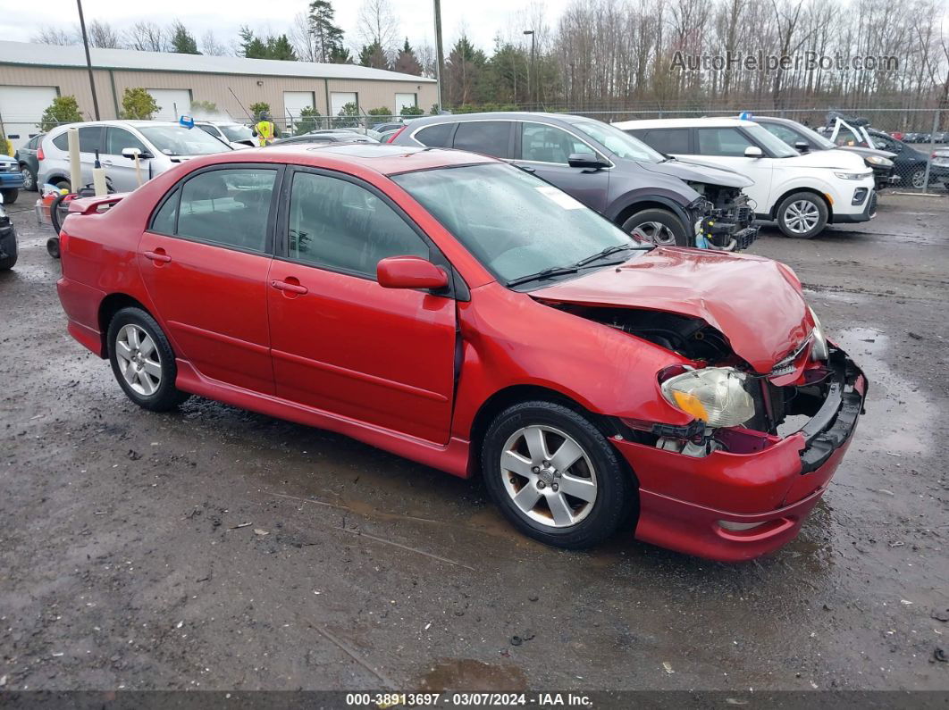 2008 Toyota Corolla S Бордовый vin: 2T1BR32E98C891335