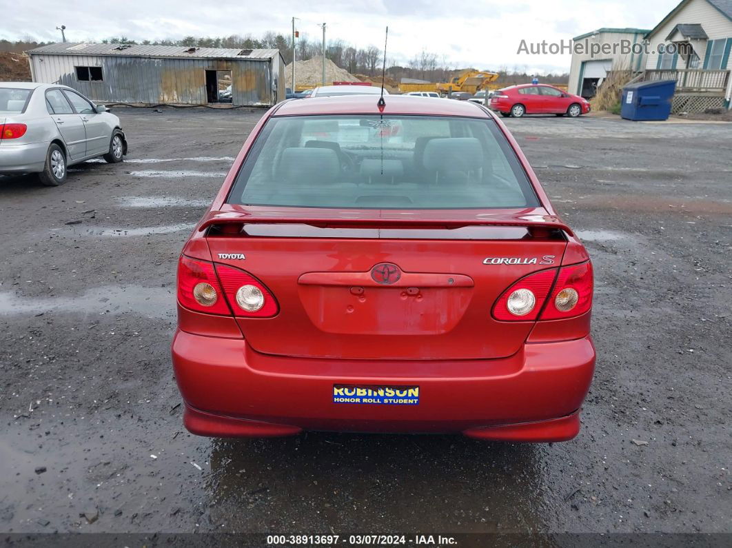 2008 Toyota Corolla S Бордовый vin: 2T1BR32E98C891335