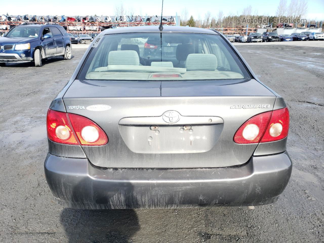 2008 Toyota Corolla Ce Gray vin: 2T1BR32E98C914838