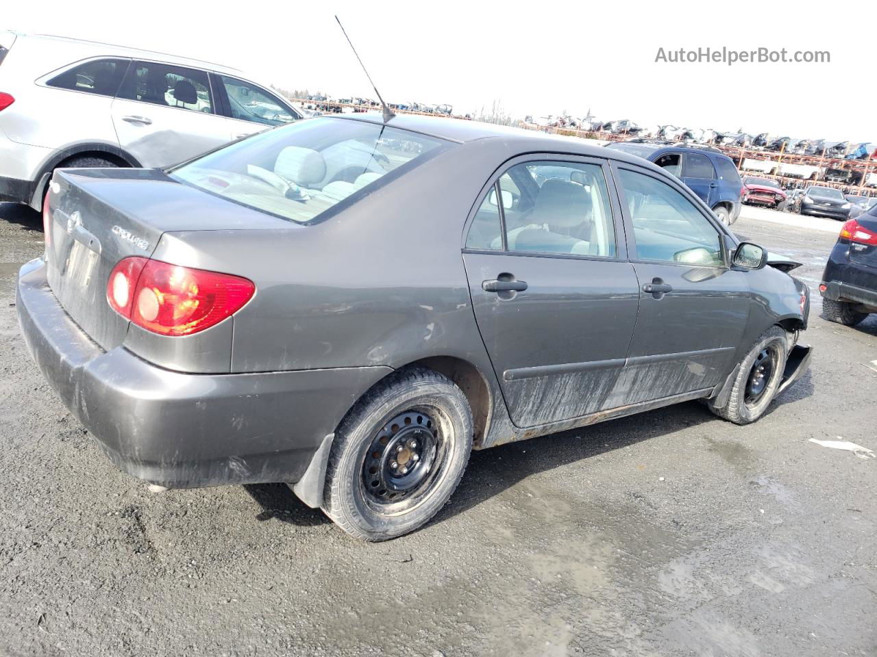 2008 Toyota Corolla Ce Gray vin: 2T1BR32E98C914838