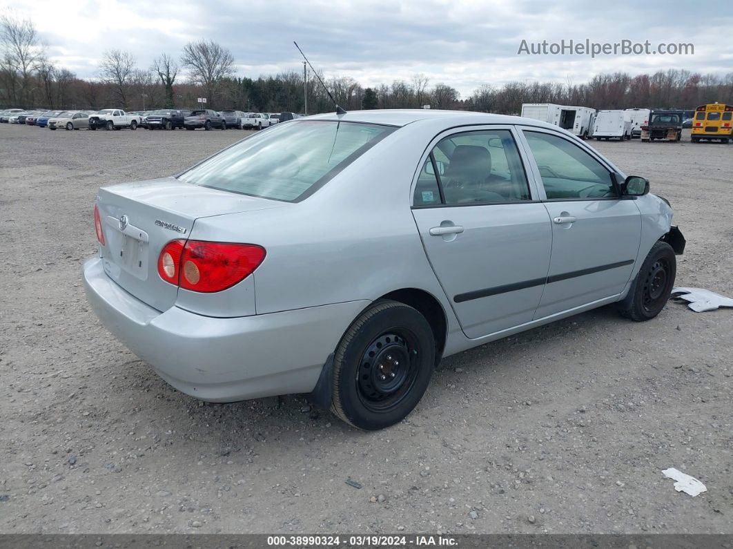 2008 Toyota Corolla Ce Silver vin: 2T1BR32E98C922227