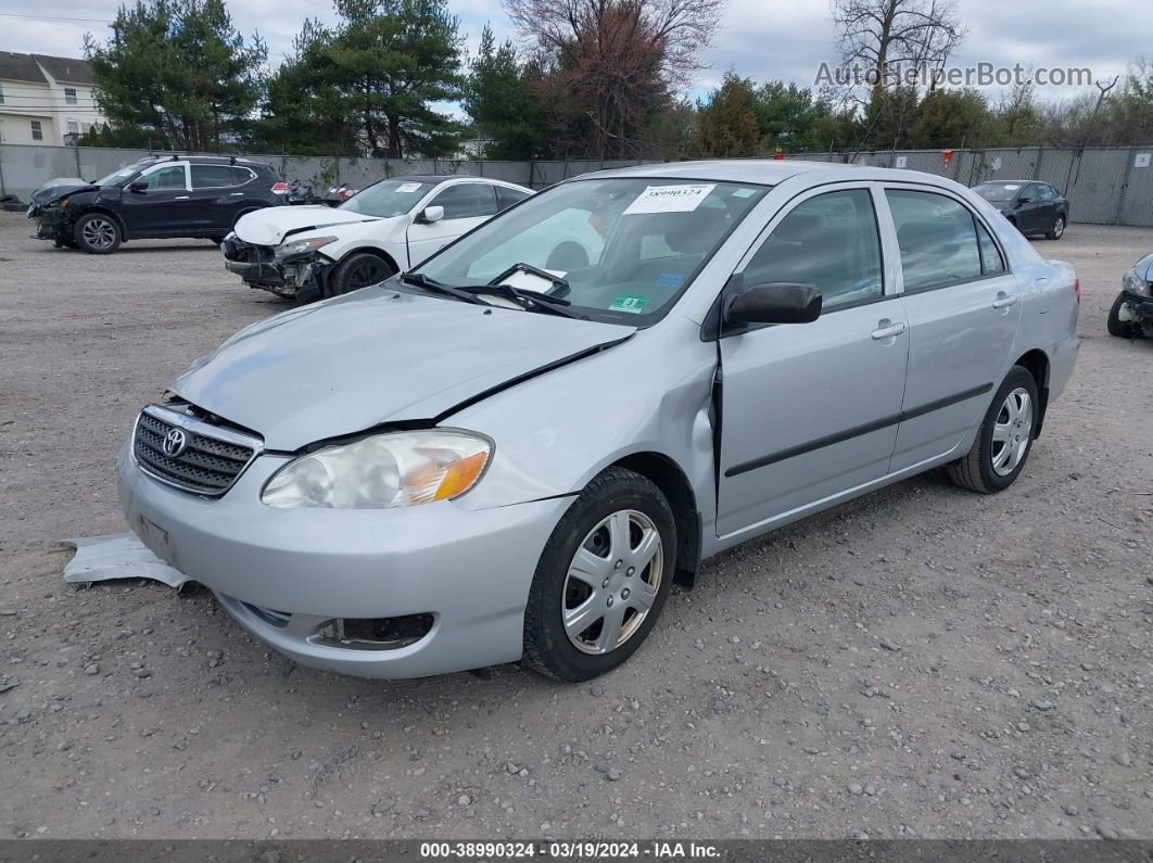 2008 Toyota Corolla Ce Silver vin: 2T1BR32E98C922227