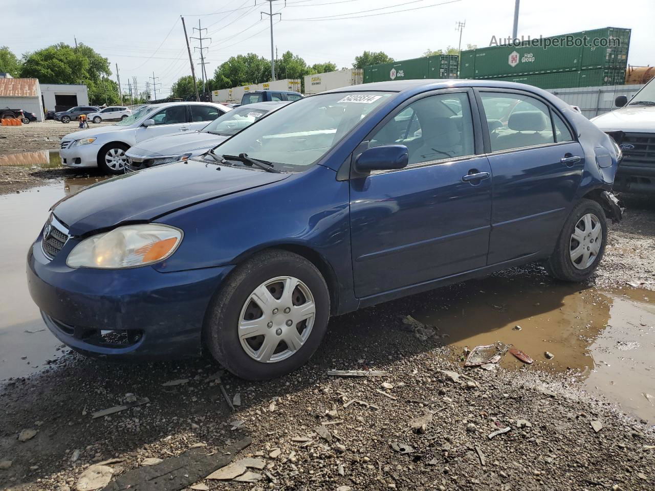 2008 Toyota Corolla Ce Синий vin: 2T1BR32E98C936886