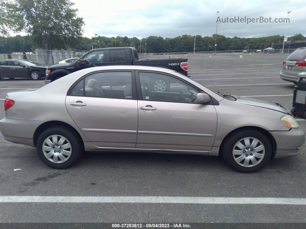 2003 Toyota Corolla Ce/s/le Brown vin: 2T1BR32EX3C012269