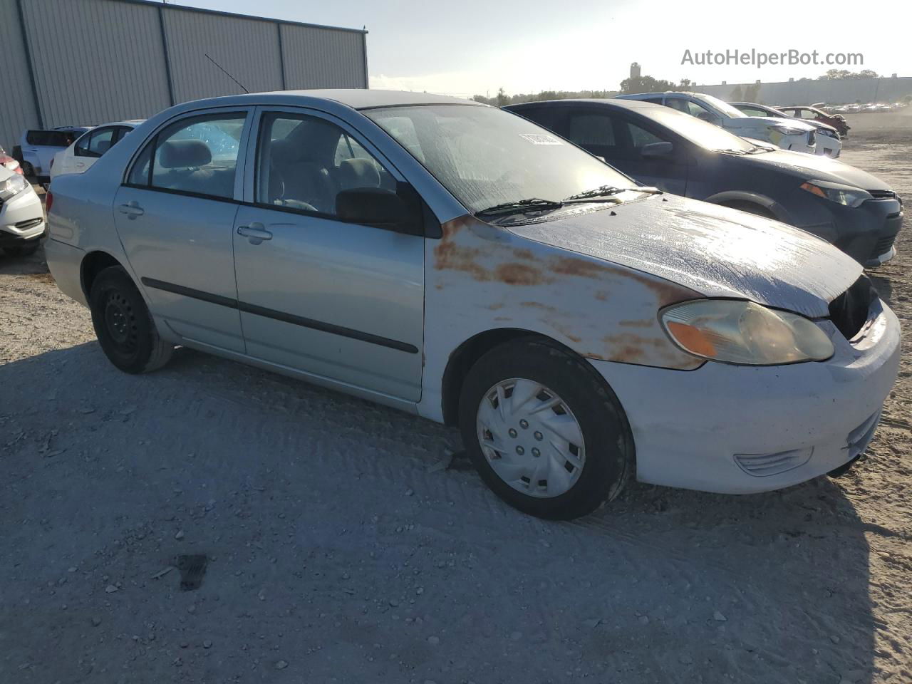 2003 Toyota Corolla Ce Silver vin: 2T1BR32EX3C015138