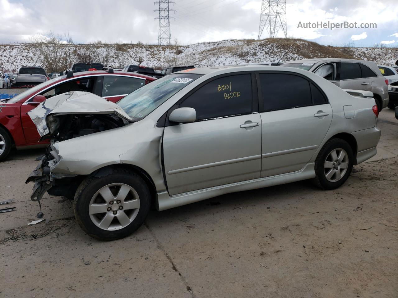 2003 Toyota Corolla Ce Silver vin: 2T1BR32EX3C125736