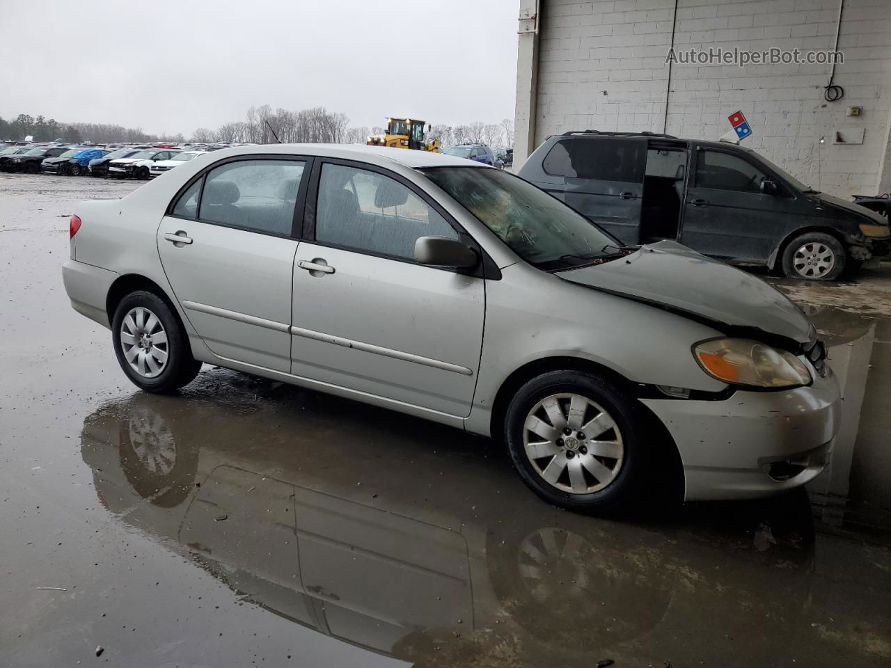 2004 Toyota Corolla Ce Silver vin: 2T1BR32EX4C221450