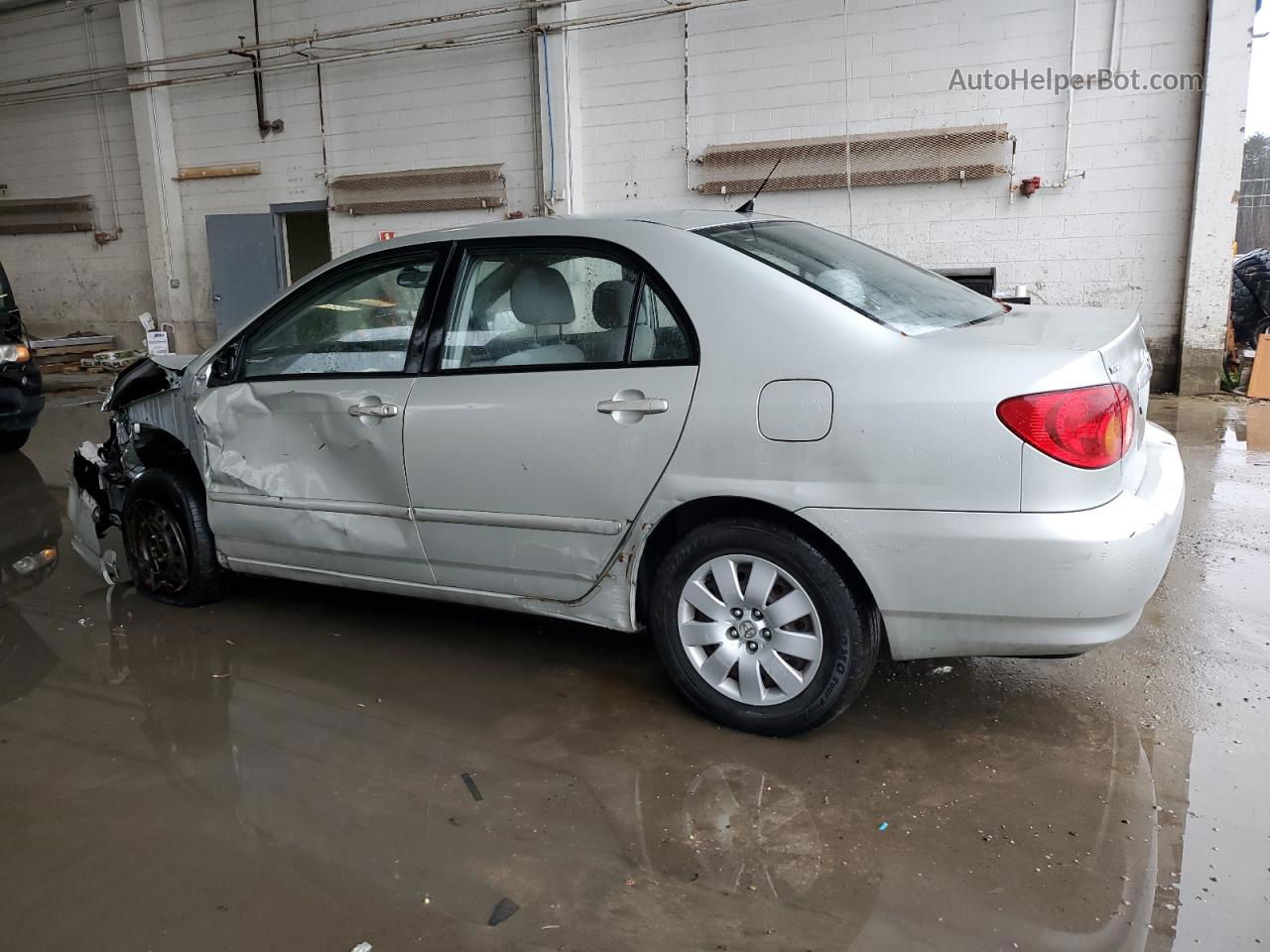 2004 Toyota Corolla Ce Silver vin: 2T1BR32EX4C221450