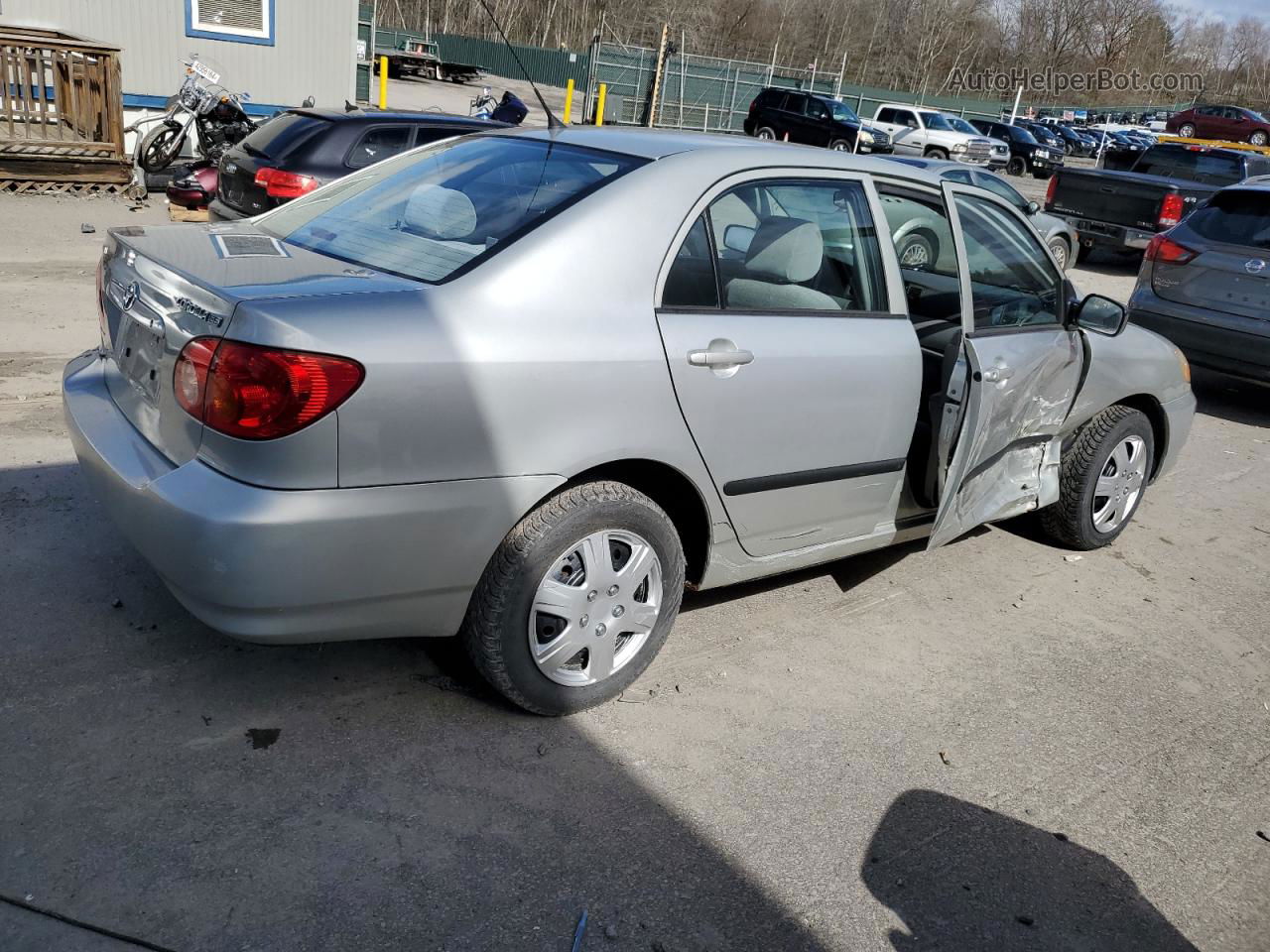 2004 Toyota Corolla Ce Silver vin: 2T1BR32EX4C235333