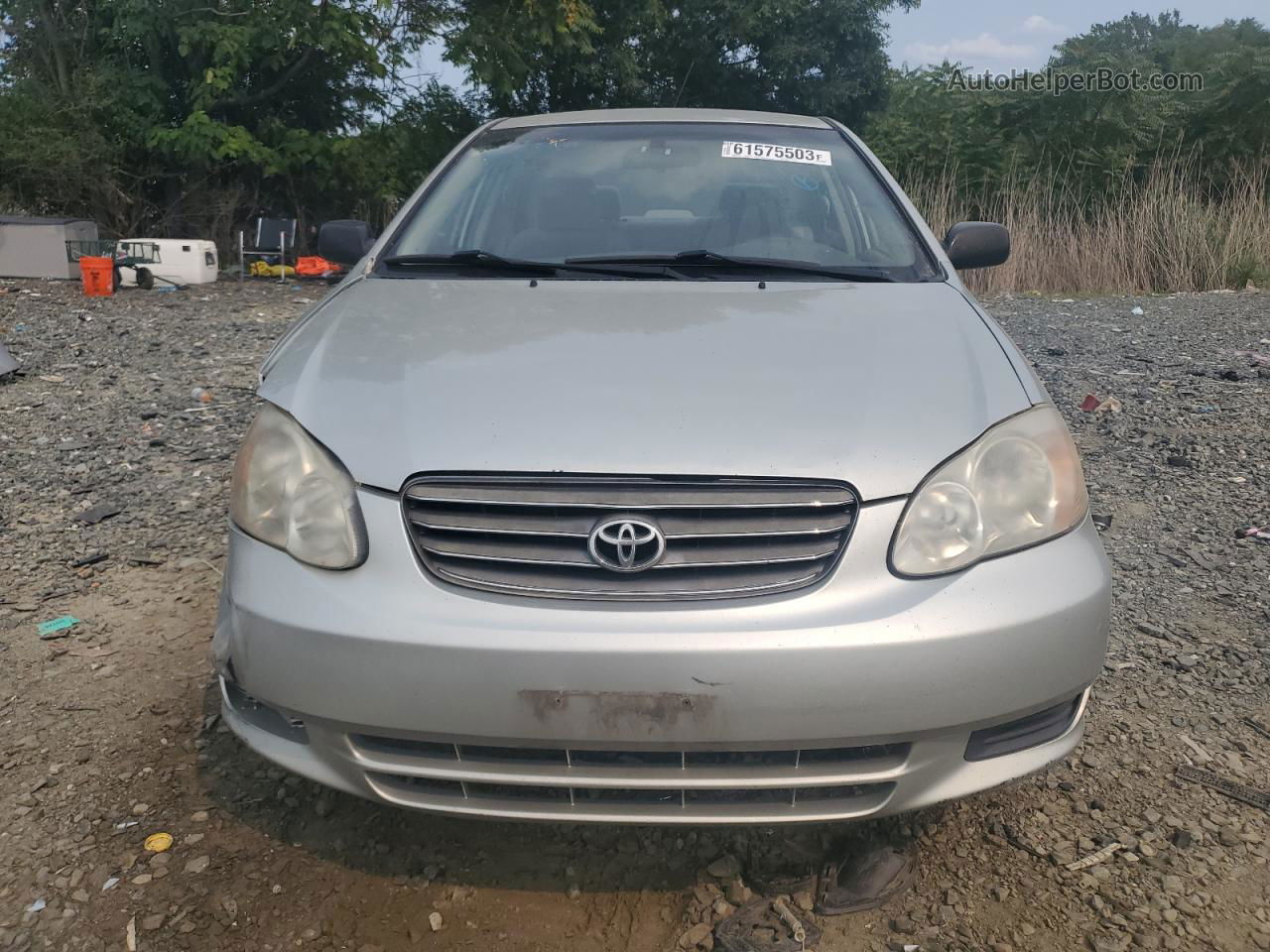 2004 Toyota Corolla Ce Silver vin: 2T1BR32EX4C239463