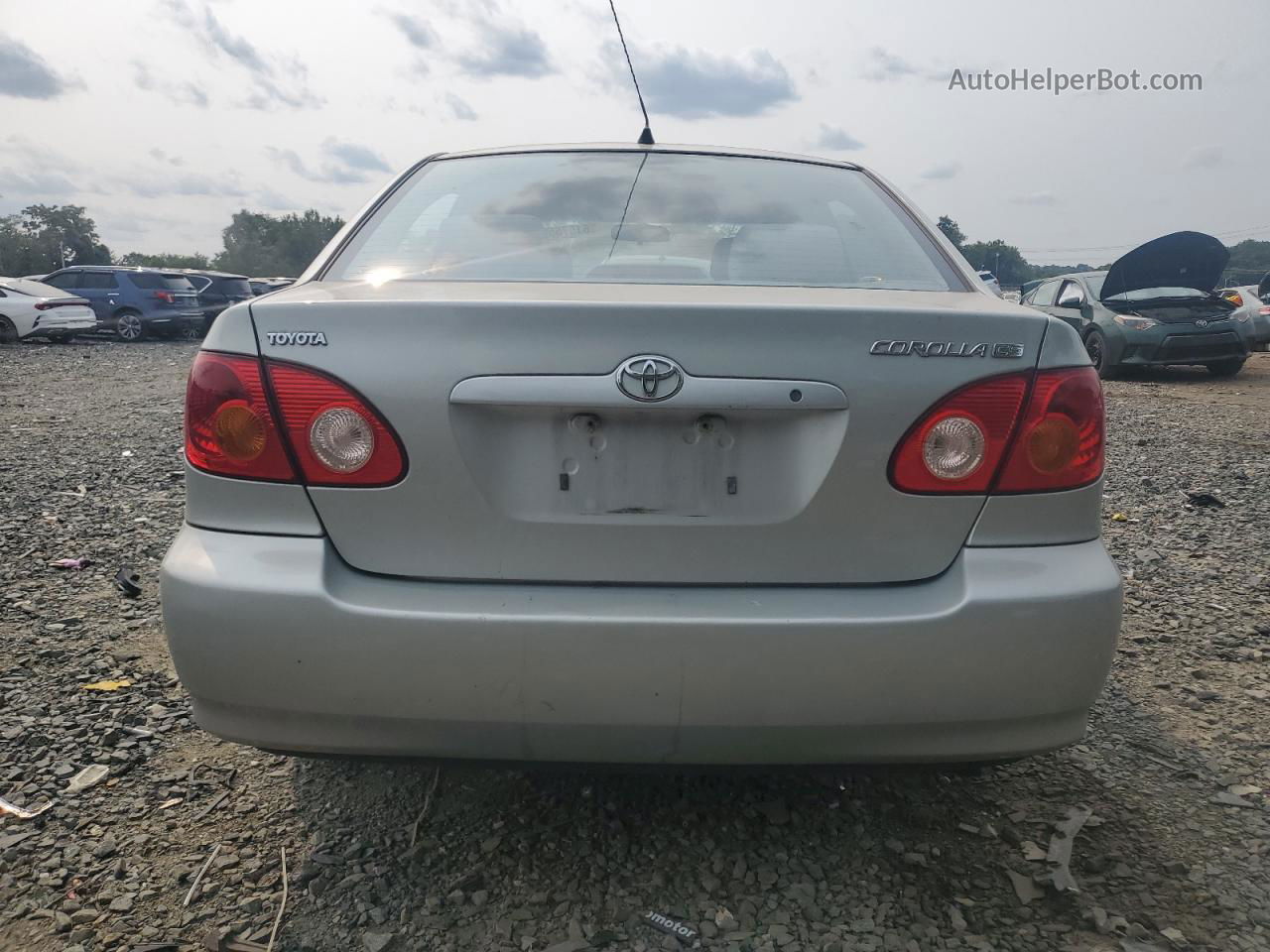 2004 Toyota Corolla Ce Silver vin: 2T1BR32EX4C239463