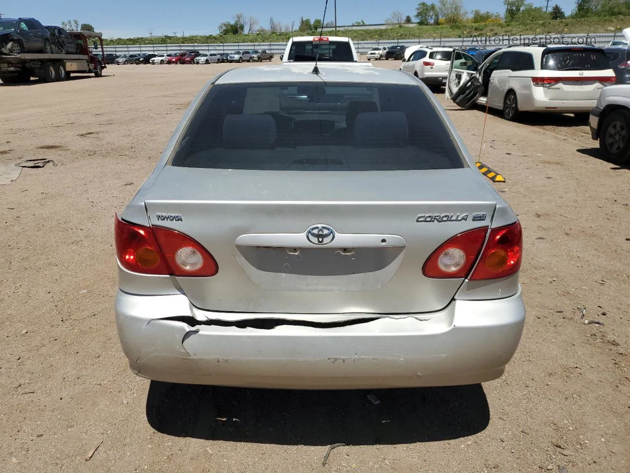 2004 Toyota Corolla Ce Silver vin: 2T1BR32EX4C299453