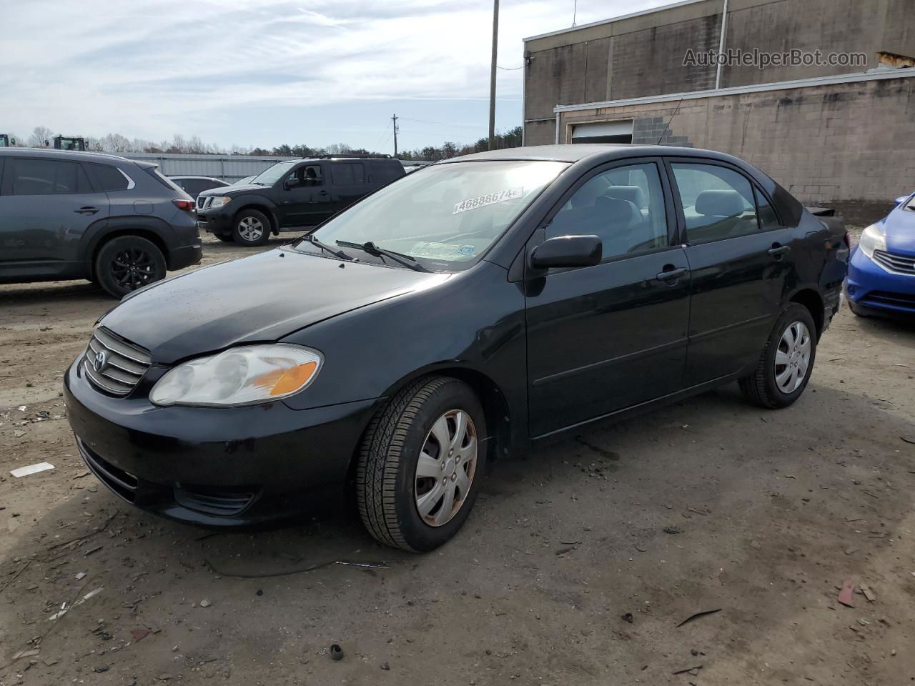 2004 Toyota Corolla Ce Black vin: 2T1BR32EX4C300245