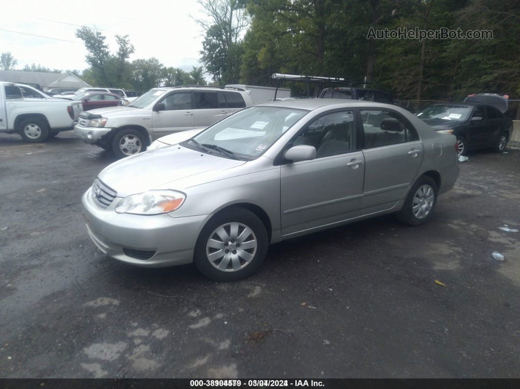 2003 Toyota Corolla Le Silver vin: 2T1BR38E03C006035