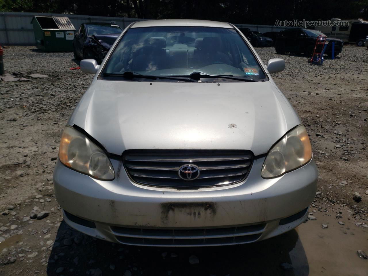 2003 Toyota Corolla Ce Silver vin: 2T1BR38E13C137992