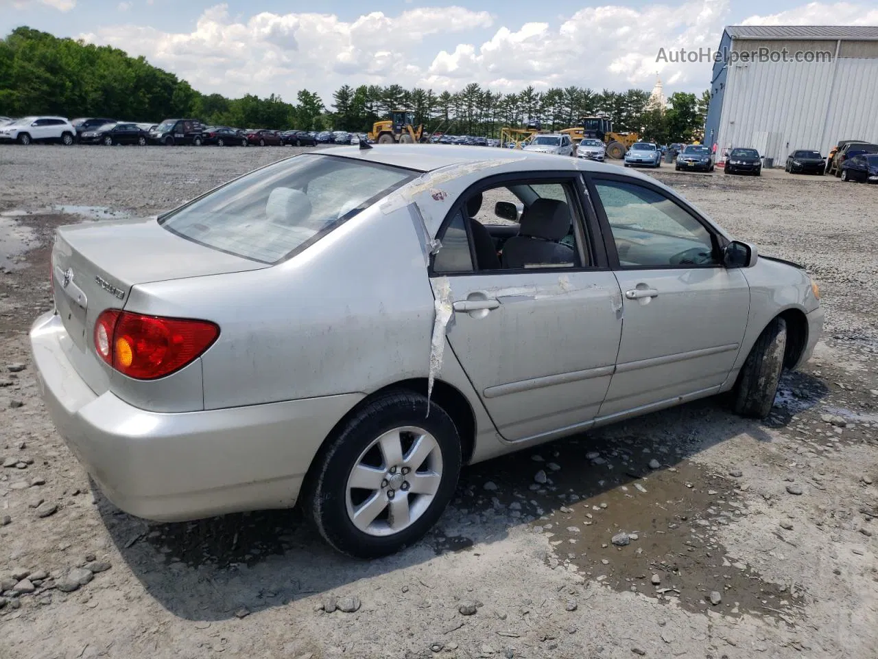 2003 Toyota Corolla Ce Silver vin: 2T1BR38E13C137992