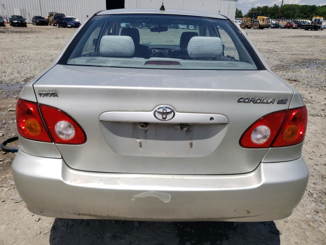 2003 Toyota Corolla Ce Silver vin: 2T1BR38E13C137992