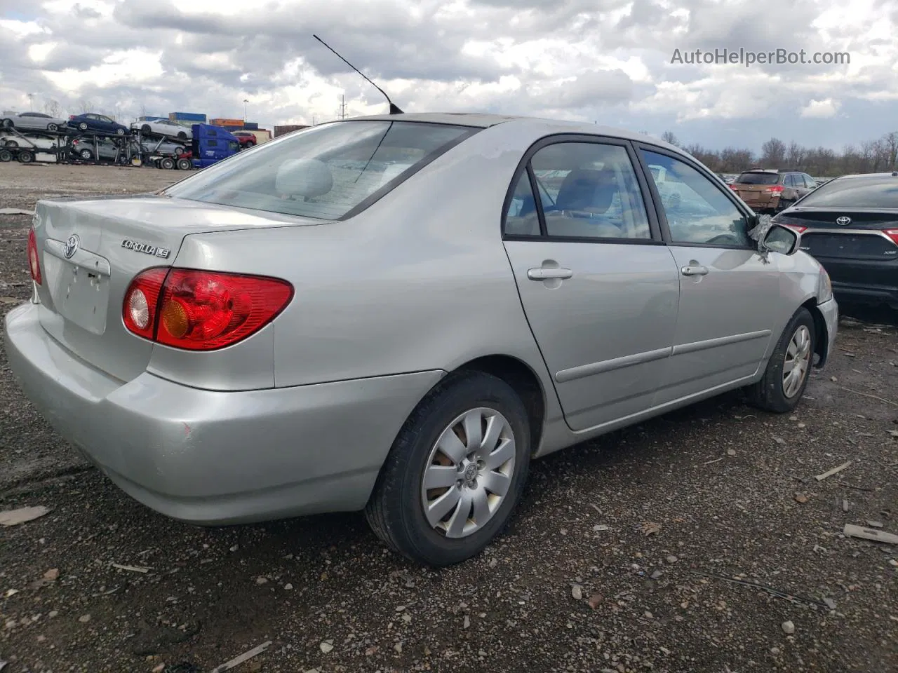 2004 Toyota Corolla Ce Silver vin: 2T1BR38E14C214197