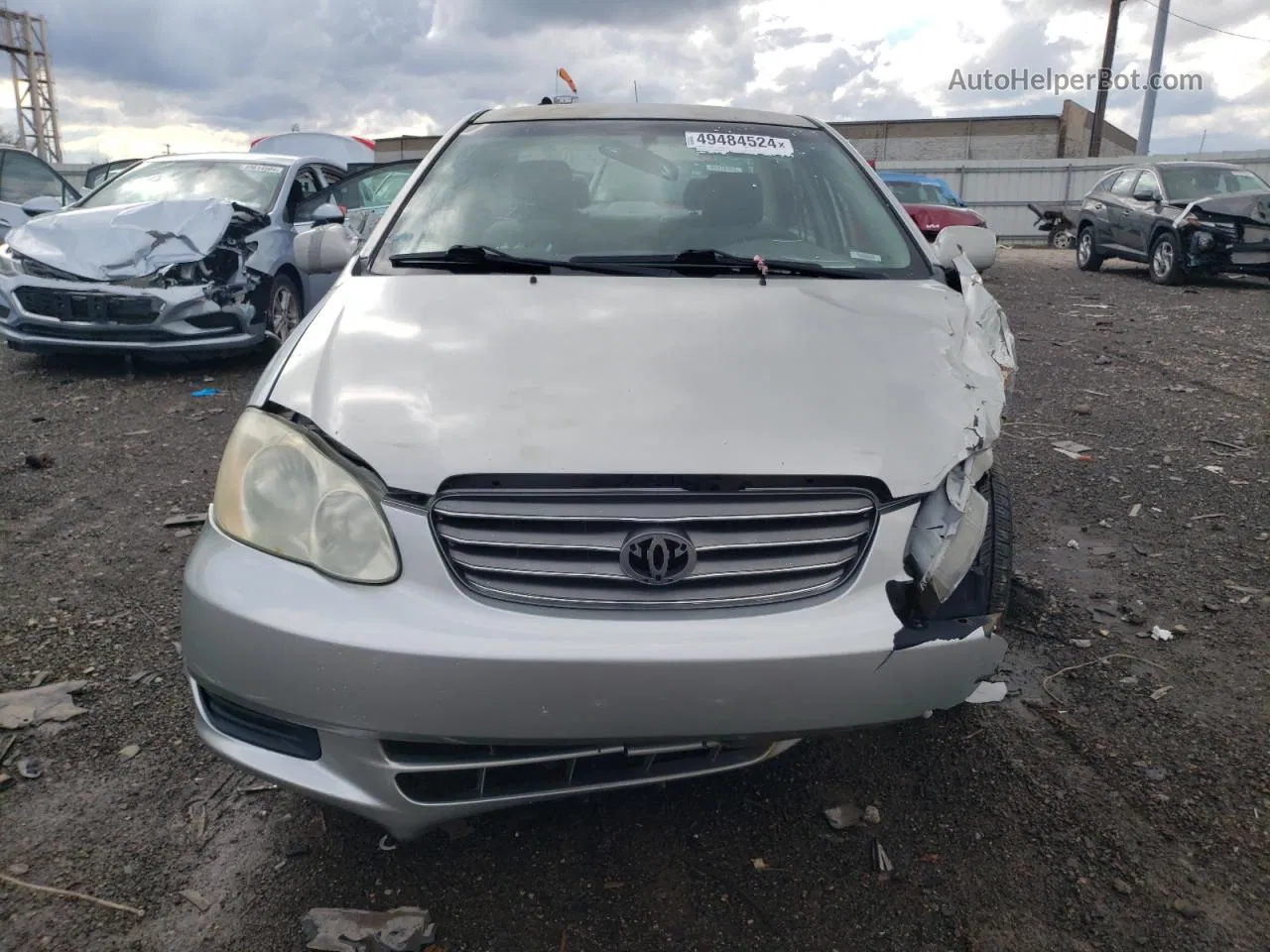 2004 Toyota Corolla Ce Silver vin: 2T1BR38E14C214197