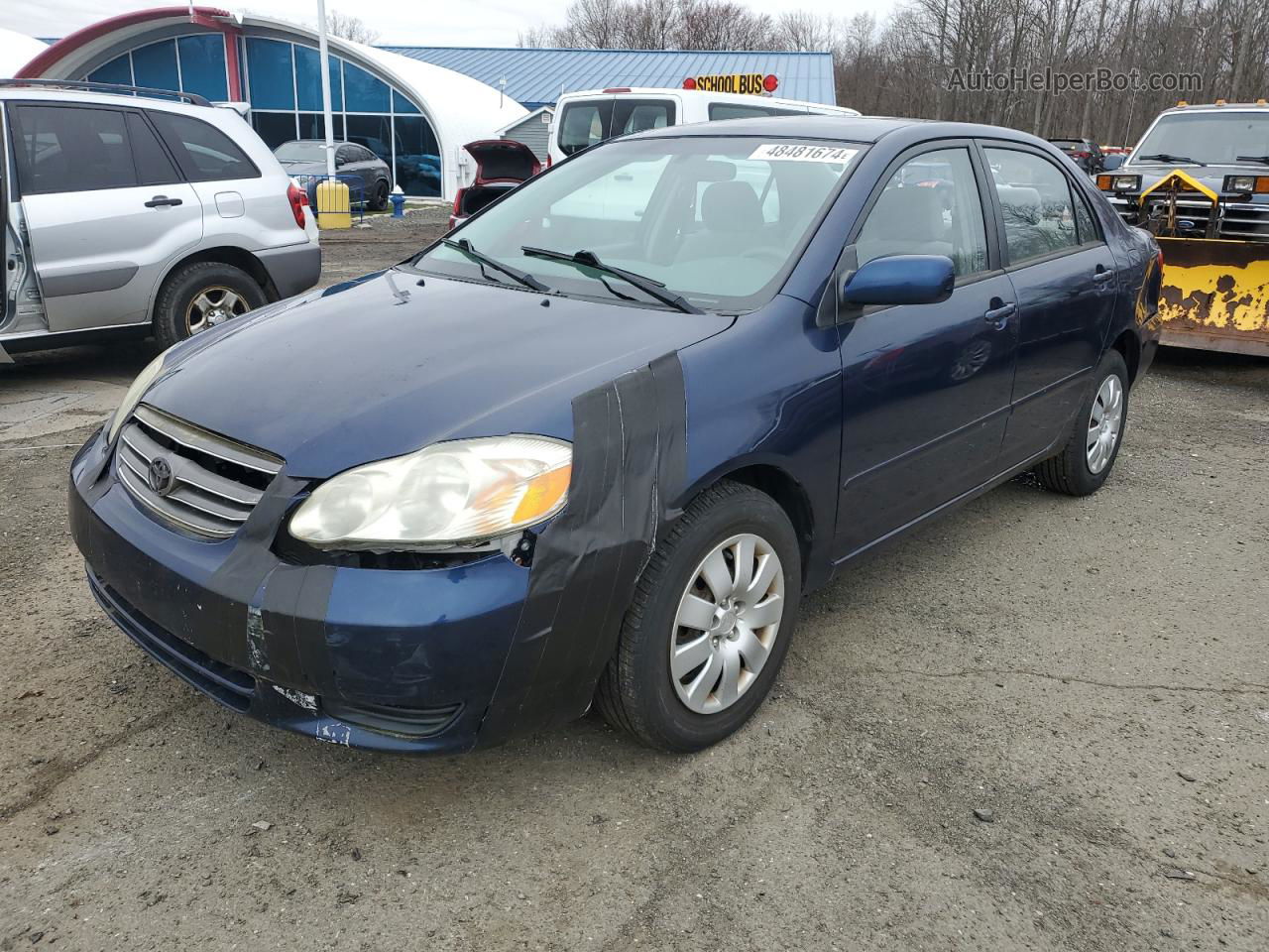 2004 Toyota Corolla Ce Blue vin: 2T1BR38E14C307821