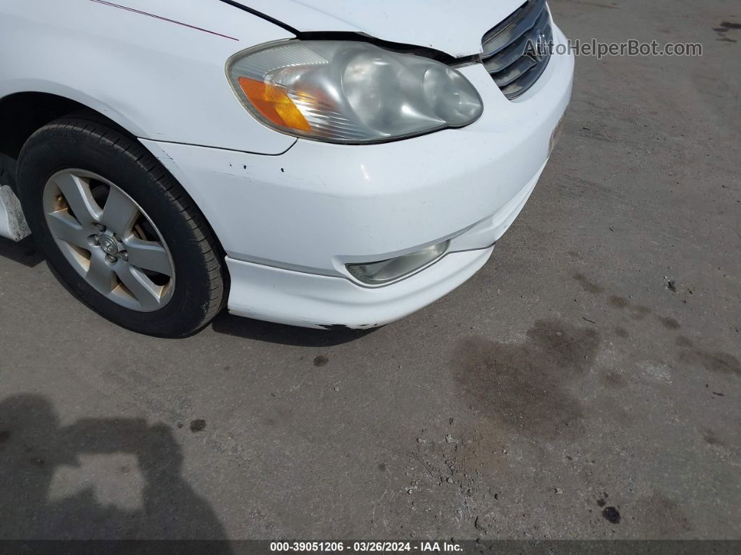 2004 Toyota Corolla S White vin: 2T1BR38E34C177752