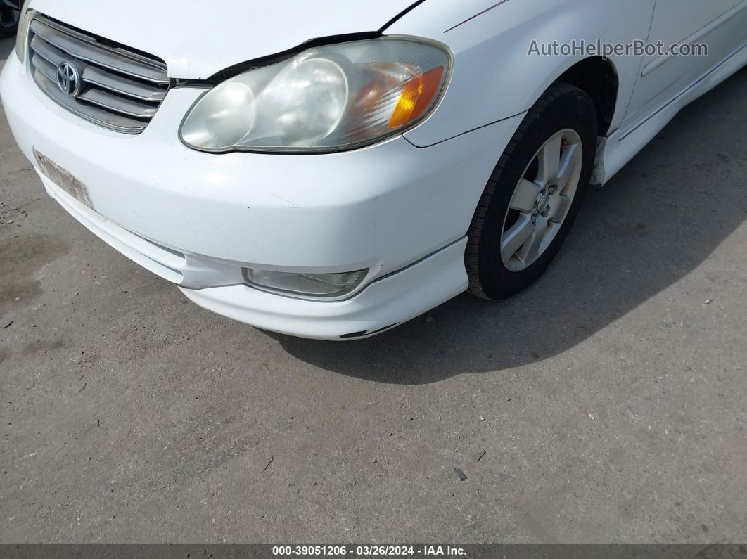 2004 Toyota Corolla S White vin: 2T1BR38E34C177752