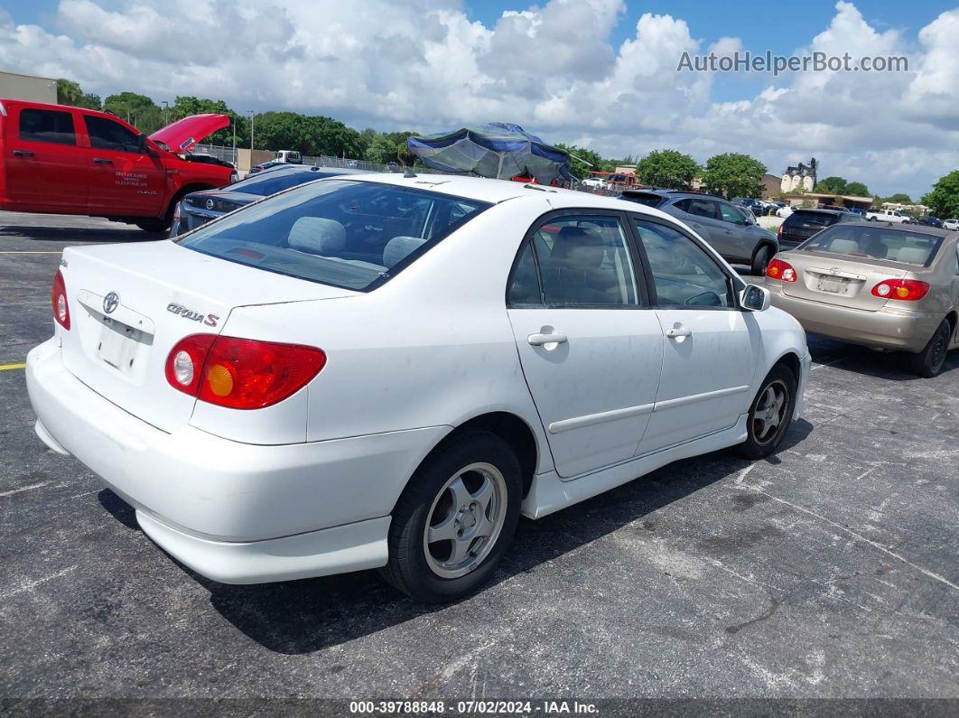 2004 Toyota Corolla S Белый vin: 2T1BR38E44C253866