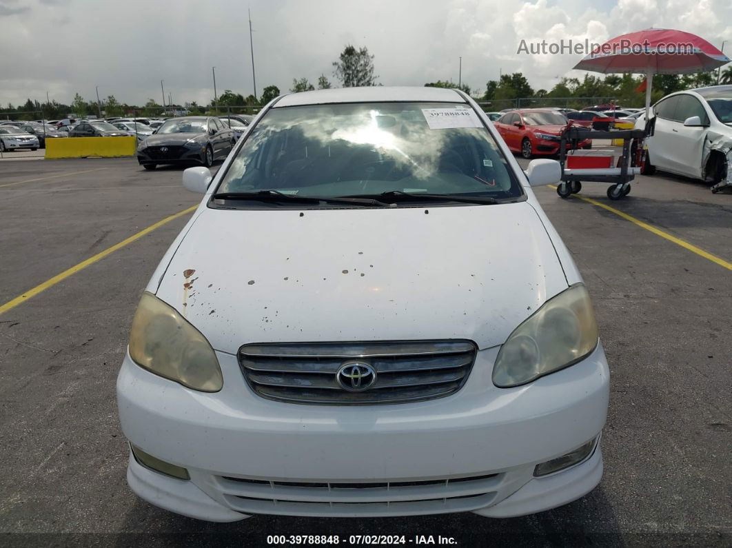 2004 Toyota Corolla S White vin: 2T1BR38E44C253866