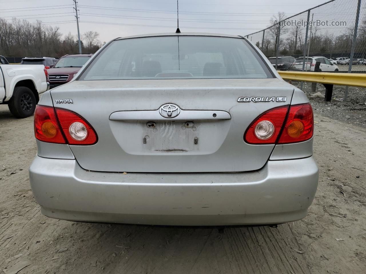 2004 Toyota Corolla Ce Silver vin: 2T1BR38E44C275236