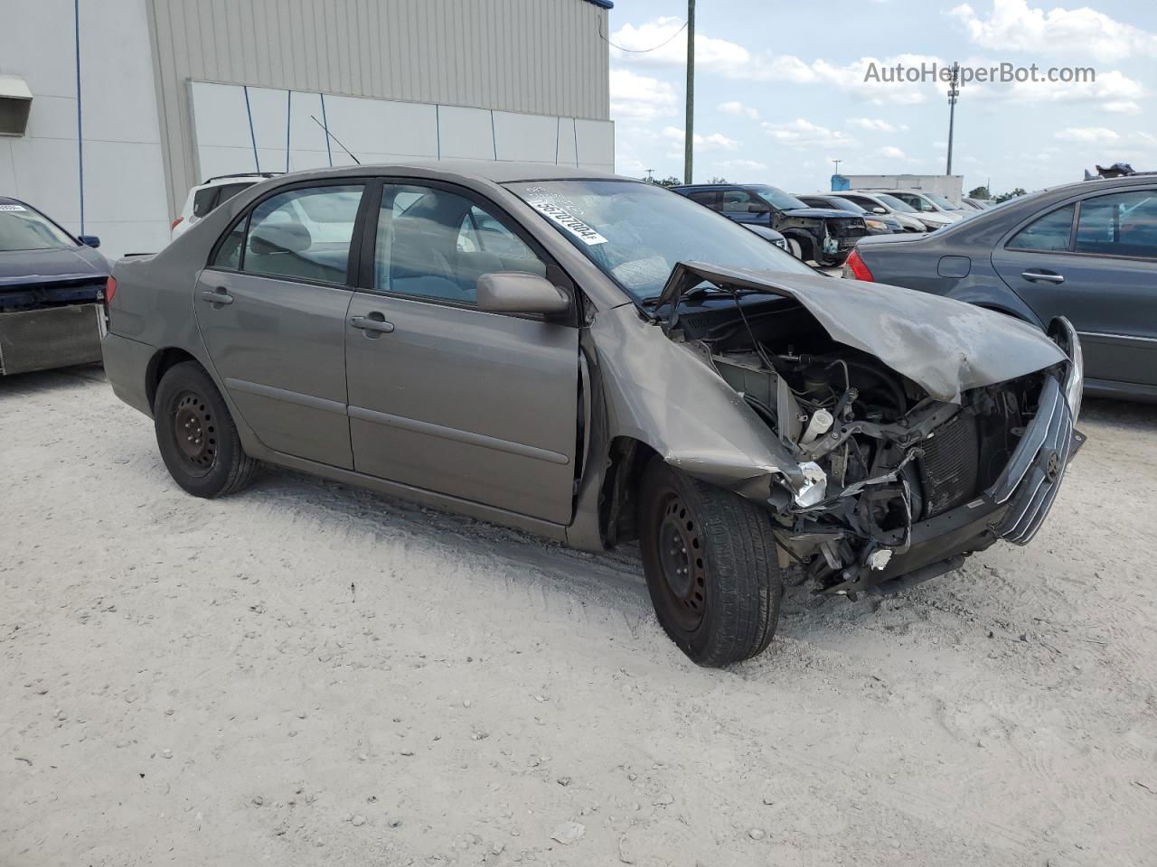 2004 Toyota Corolla Ce Gray vin: 2T1BR38E54C185335