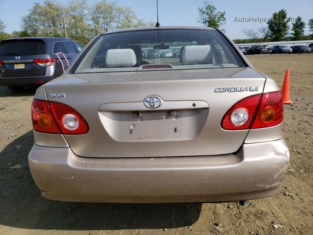 2004 Toyota Corolla Ce Cream vin: 2T1BR38E54C247123