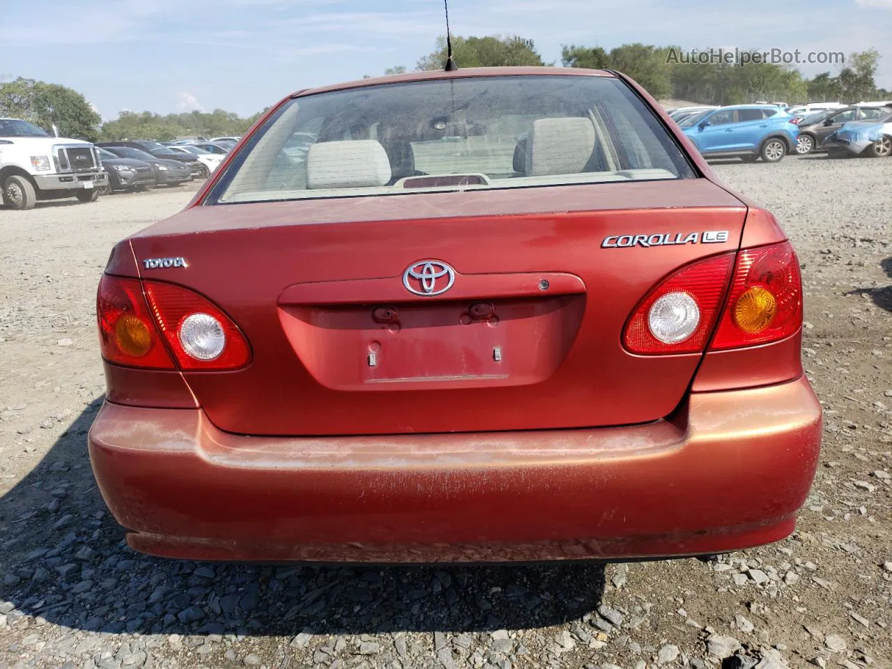 2004 Toyota Corolla Ce Red vin: 2T1BR38E54C314397