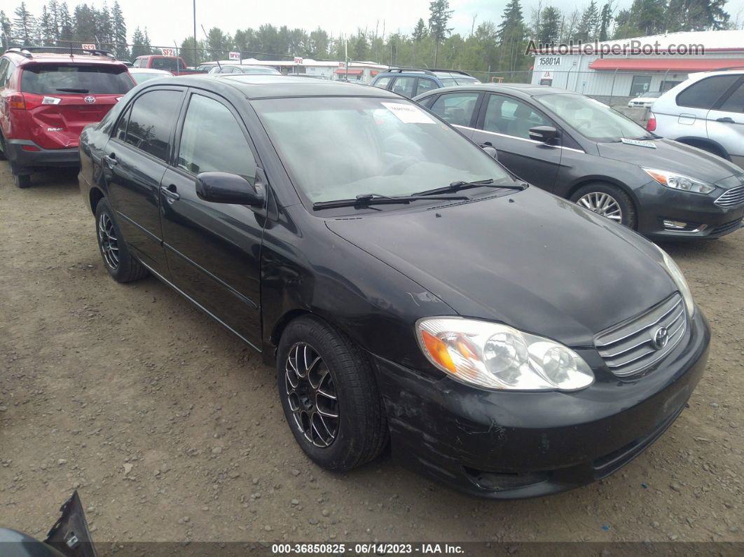 2003 Toyota Corolla Le Black vin: 2T1BR38E73C132263