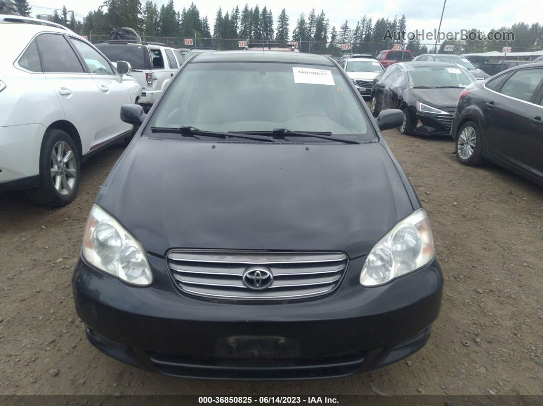 2003 Toyota Corolla Le Black vin: 2T1BR38E73C132263