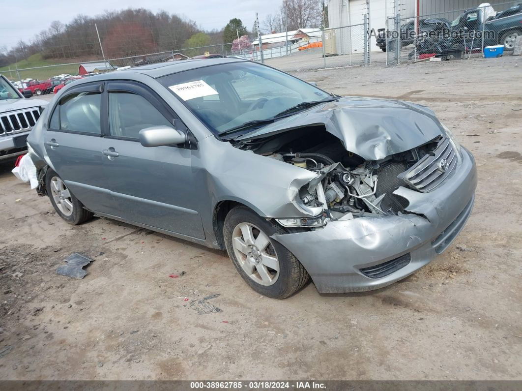 2004 Toyota Corolla Le Gray vin: 2T1BR38E84C228386